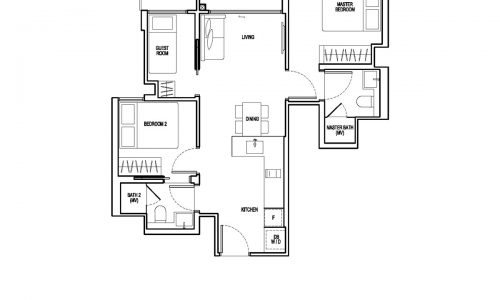 View-at-Kismis-Floor-Plan-2BR+Guest-C4
