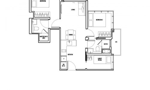 View-at-Kismis-Floor-Plan-2BR+Guest-C5