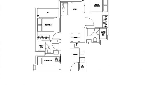 View-at-Kismis-Floor-Plan-2BR+Guest-C8a-G